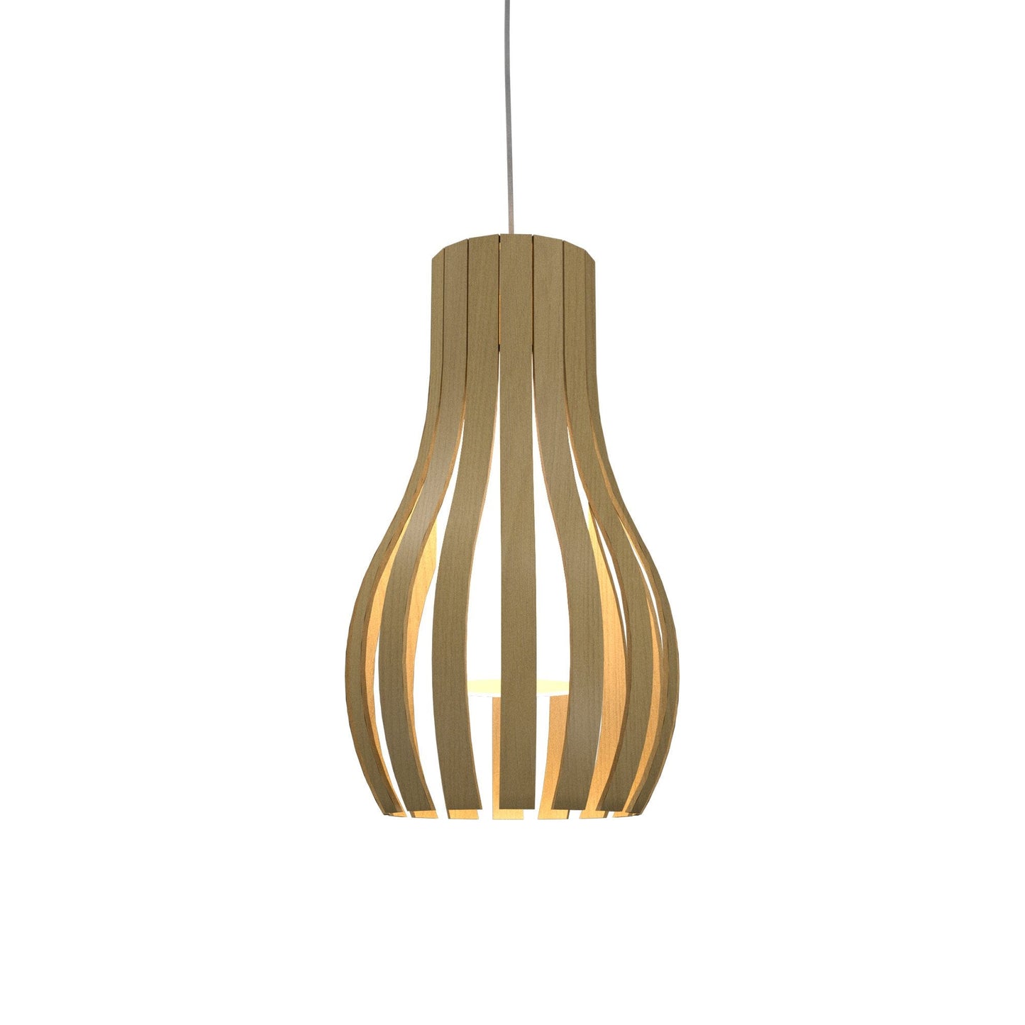 Barrel 1153 Pendant Light in Organic Gold.