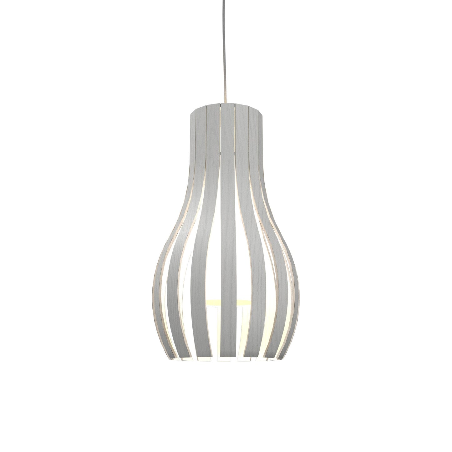 Barrel 1153 Pendant Light in Organic White.