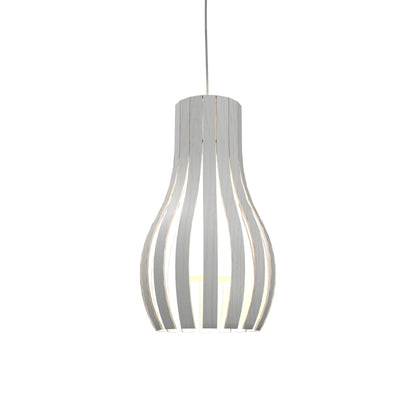 Barrel 1153 Pendant Light in Organic White.
