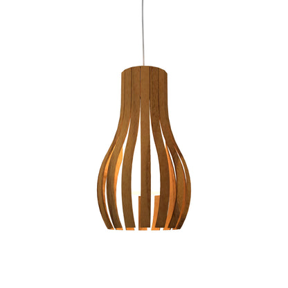 Barrel 1153 Pendant Light in Teak.