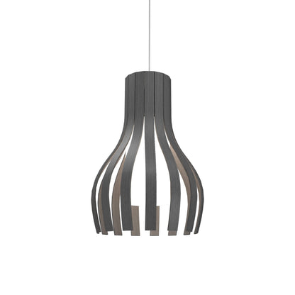 Barrel 269 Pendant Light in Organic Lead Grey.