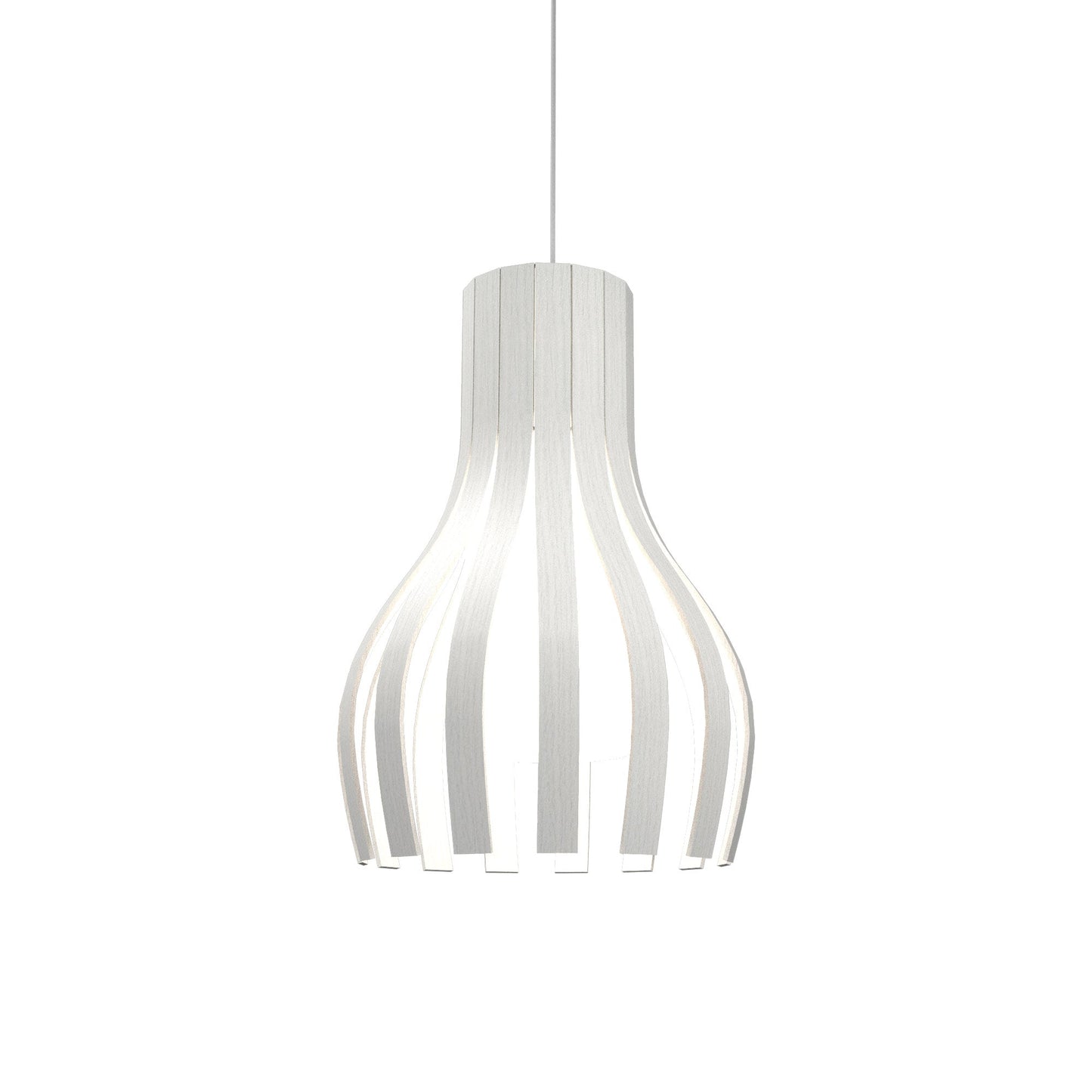 Barrel 269 Pendant Light in Organic White.