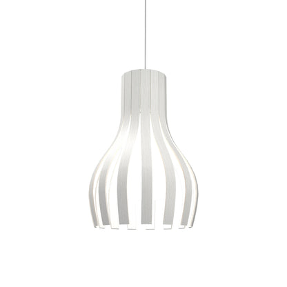 Barrel 269 Pendant Light in Organic White.