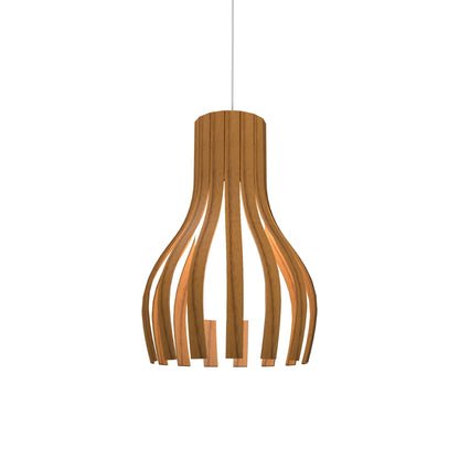 Barrel 269 Pendant Light in Teak.