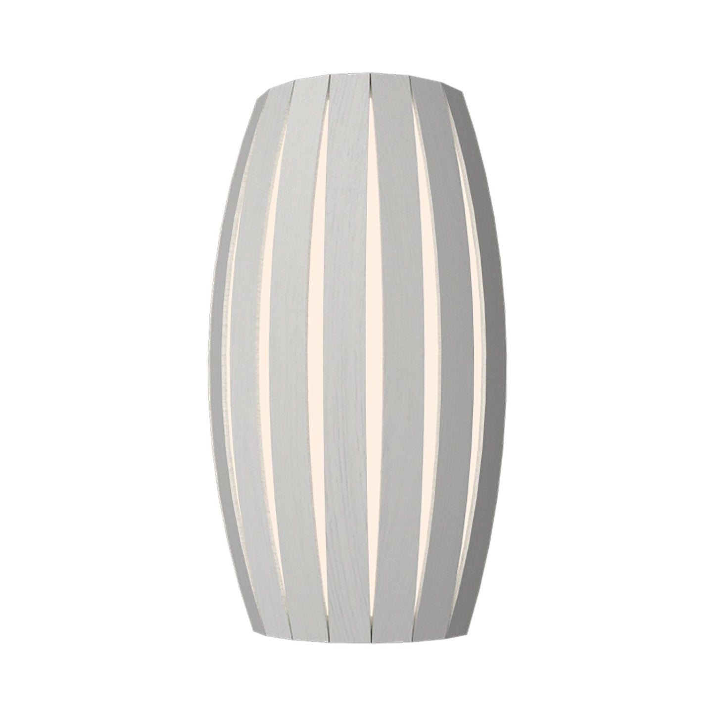 Barrel Wall Light in Organic White.