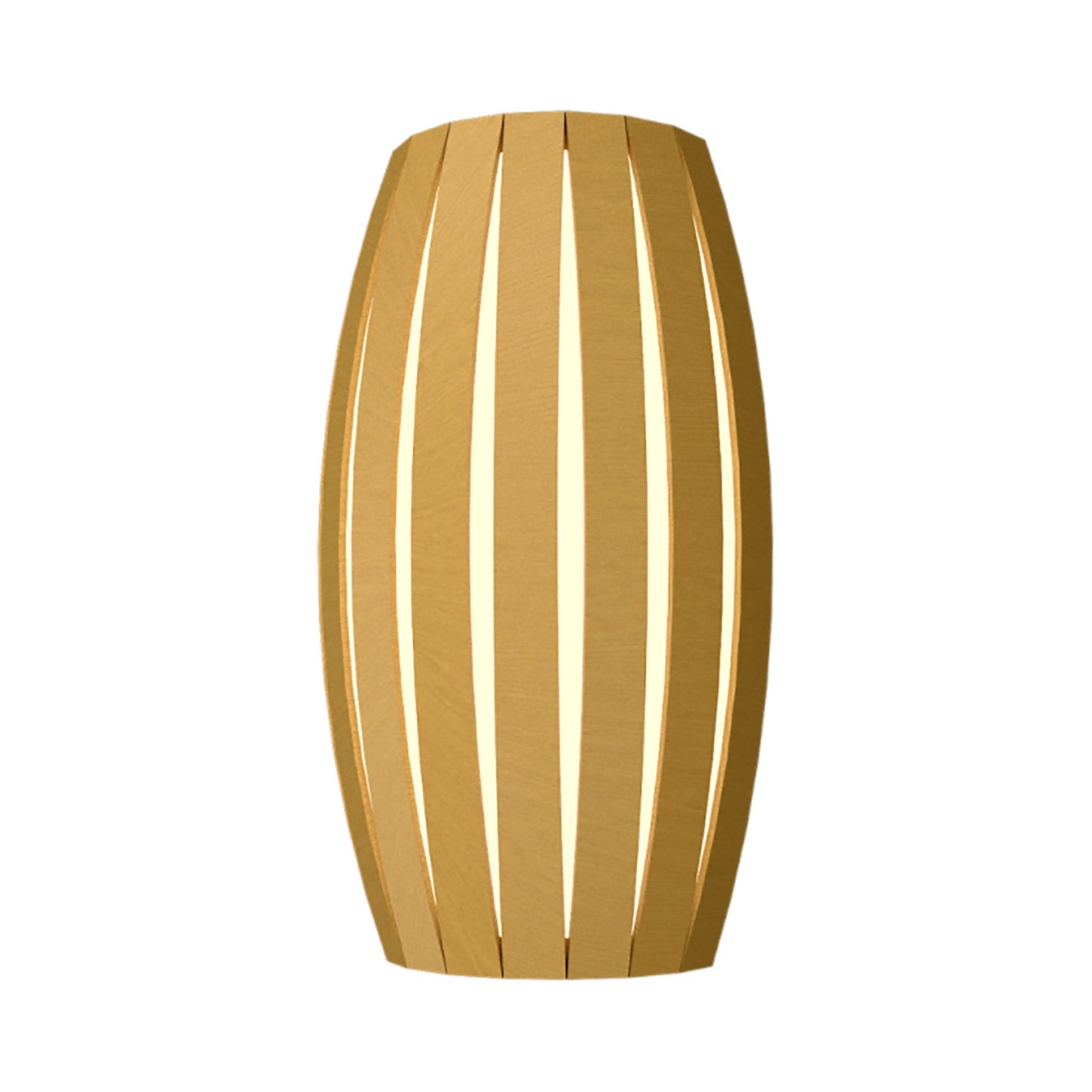 Barrel Wall Light in Organic Gold.