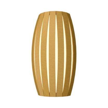 Barrel Wall Light in Organic Gold.
