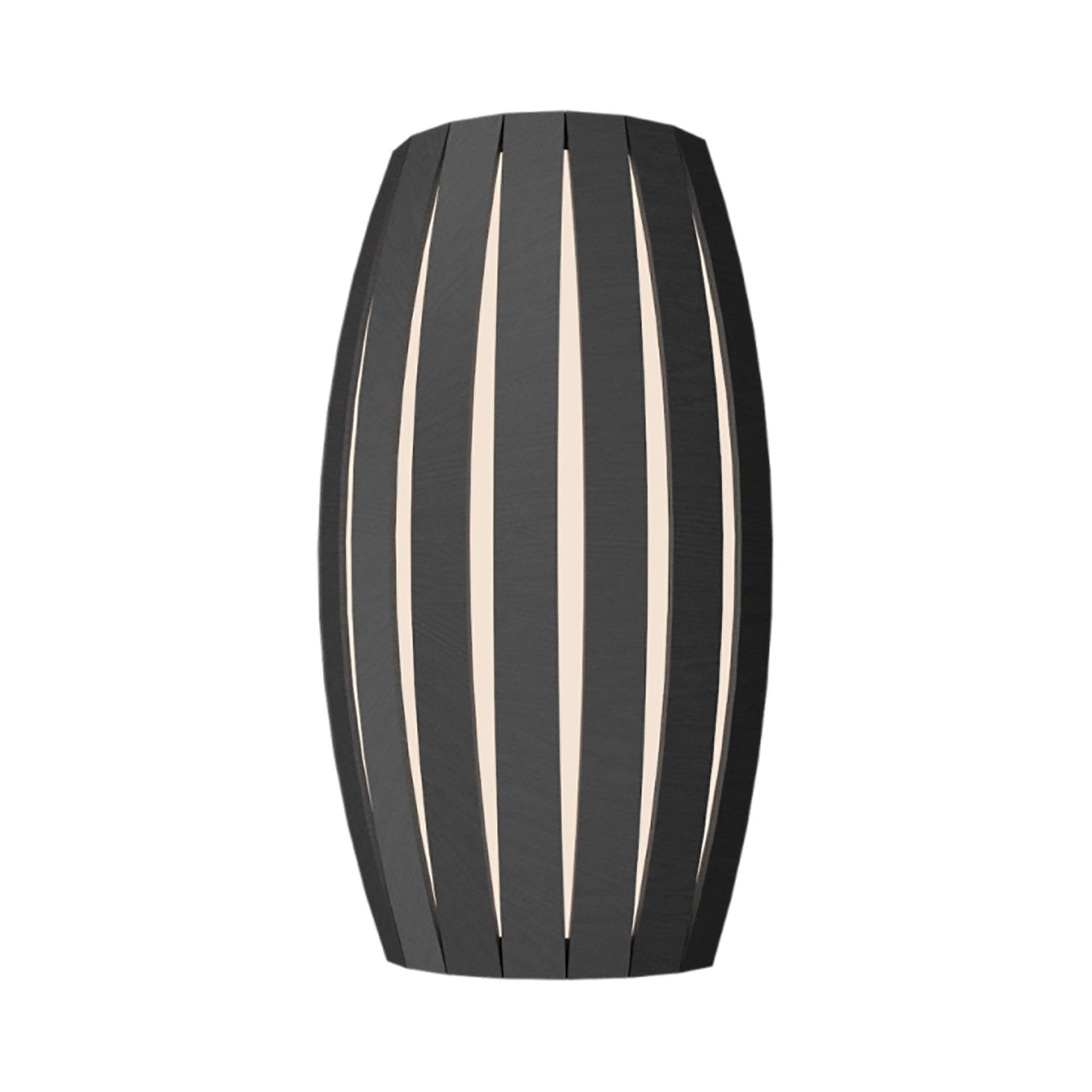 Barrel Wall Light in Organic Lead Grey.