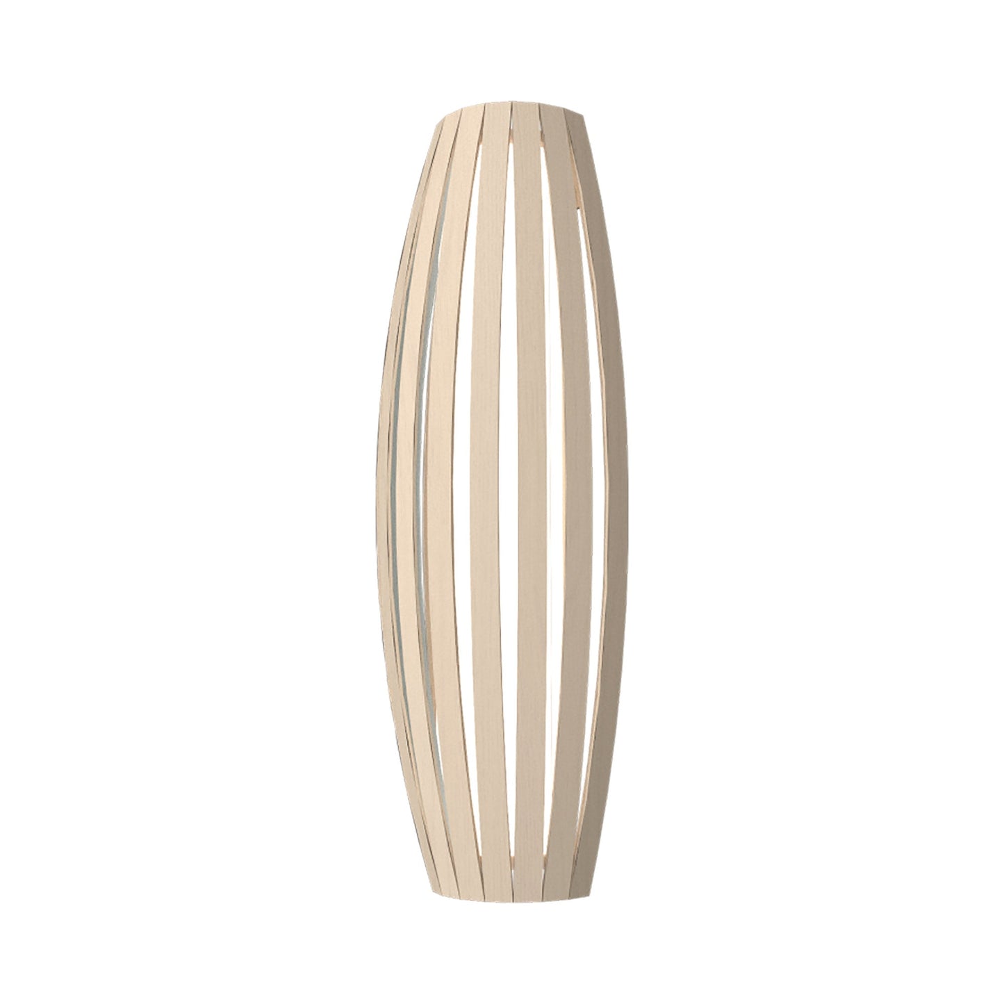 Barrel Long Wall Light in Organic Cappuccino (Small).