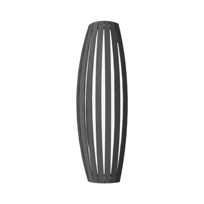 Barrel Long Wall Light in Organic Lead Grey (Small).
