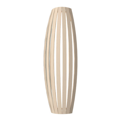 Barrel Long Wall Light in Organic Cappuccino (Large).