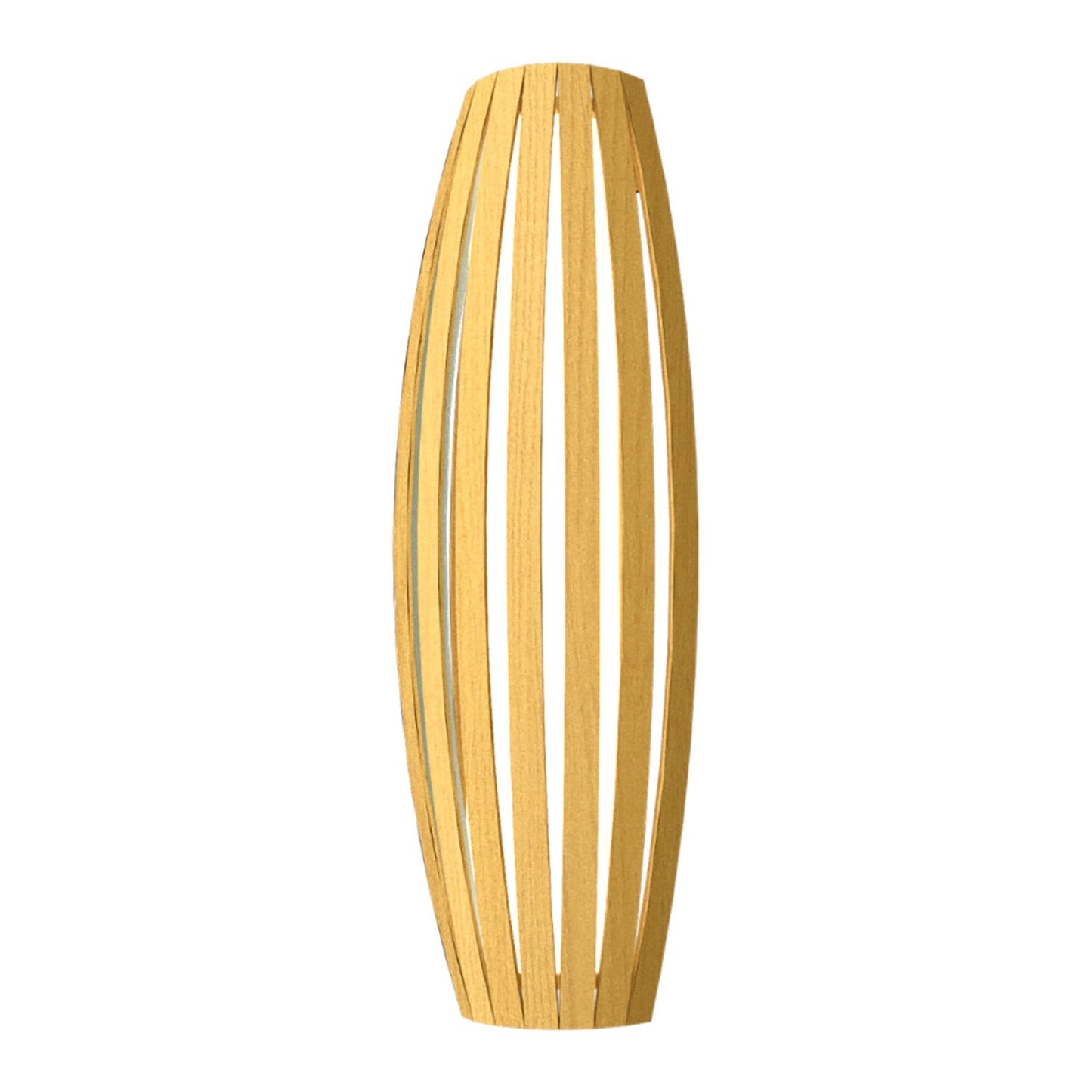 Barrel Long Wall Light in Organic Gold (Large).