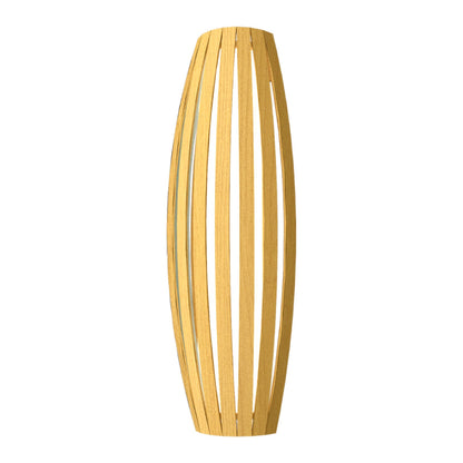 Barrel Long Wall Light in Organic Gold (Large).