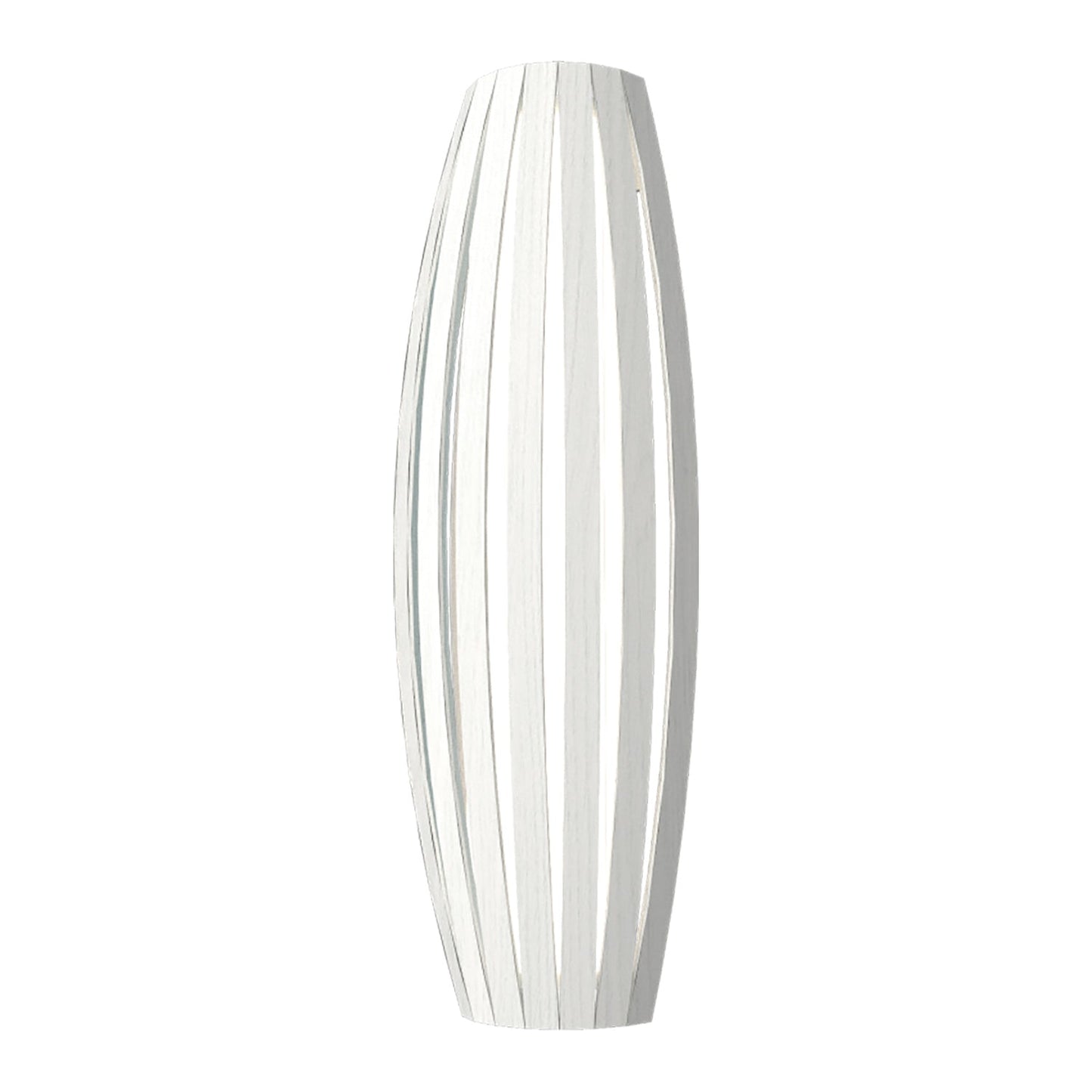 Barrel Long Wall Light in Organic White (Large).