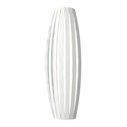 Barrel Long Wall Light in Organic White (Large).