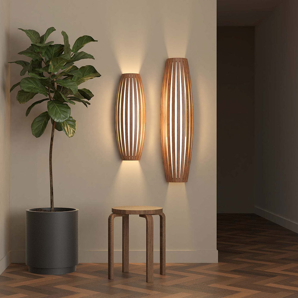 Barril Long Wall Light in living room.