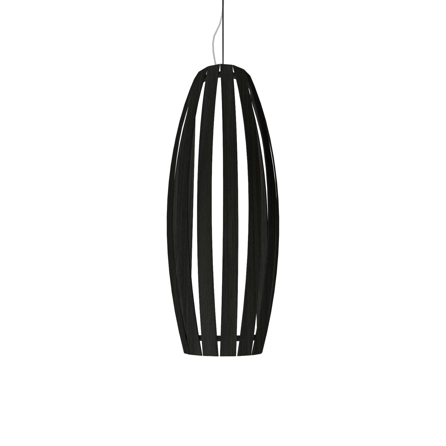 Barrel Pendant Light in Charcoal (Medium).