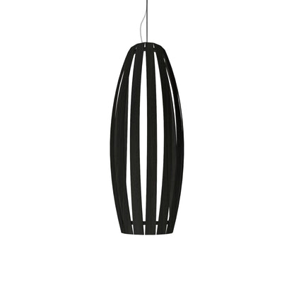 Barrel Pendant Light in Charcoal (Medium).