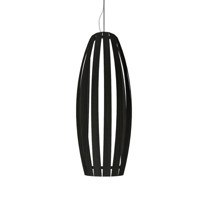 Barrel Pendant Light in Charcoal (Large).