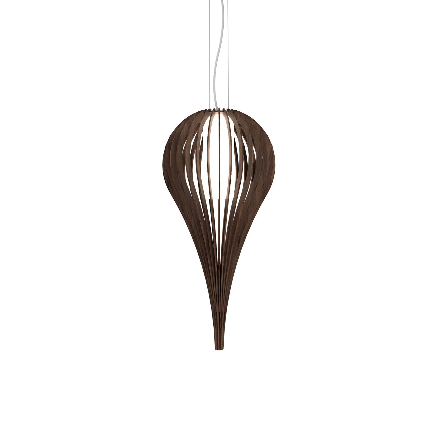 Cappadocia 1189 Pendant Light in American Walnut (10.63-Inch).