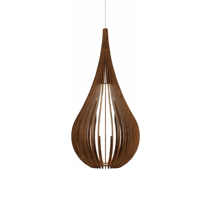 Cappadocia Pendant Light in Imbuia (12.6-Inch).