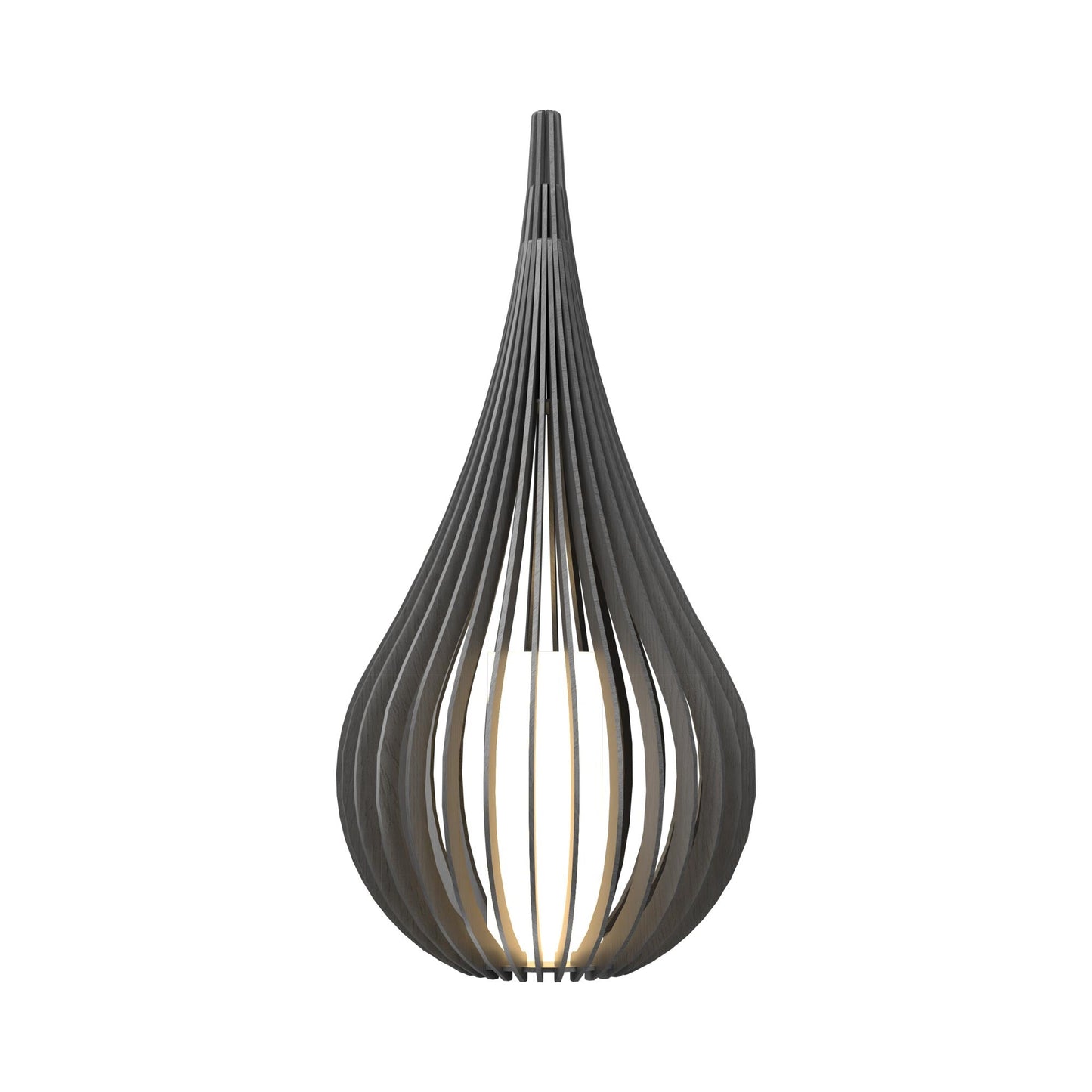 Cappadocia Table Lamp in Organic Lead Grey.