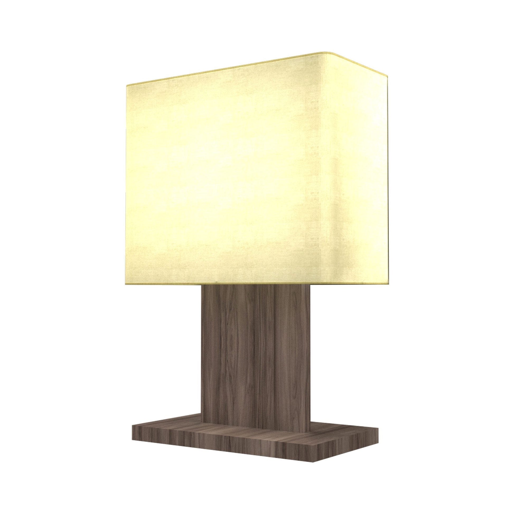 Clean 1024 Table Lamp in American Walnut.