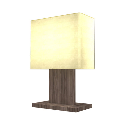 Clean 1024 Table Lamp in American Walnut.