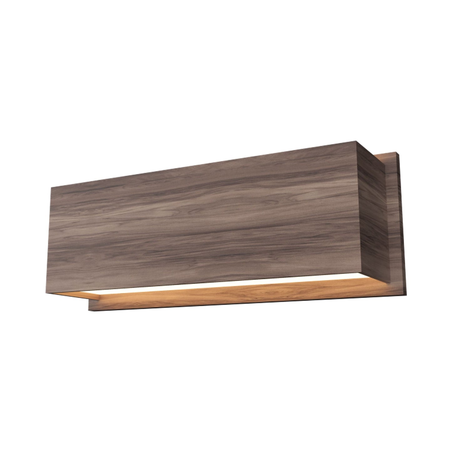 Clean 404 Wall Light in American Walnut.