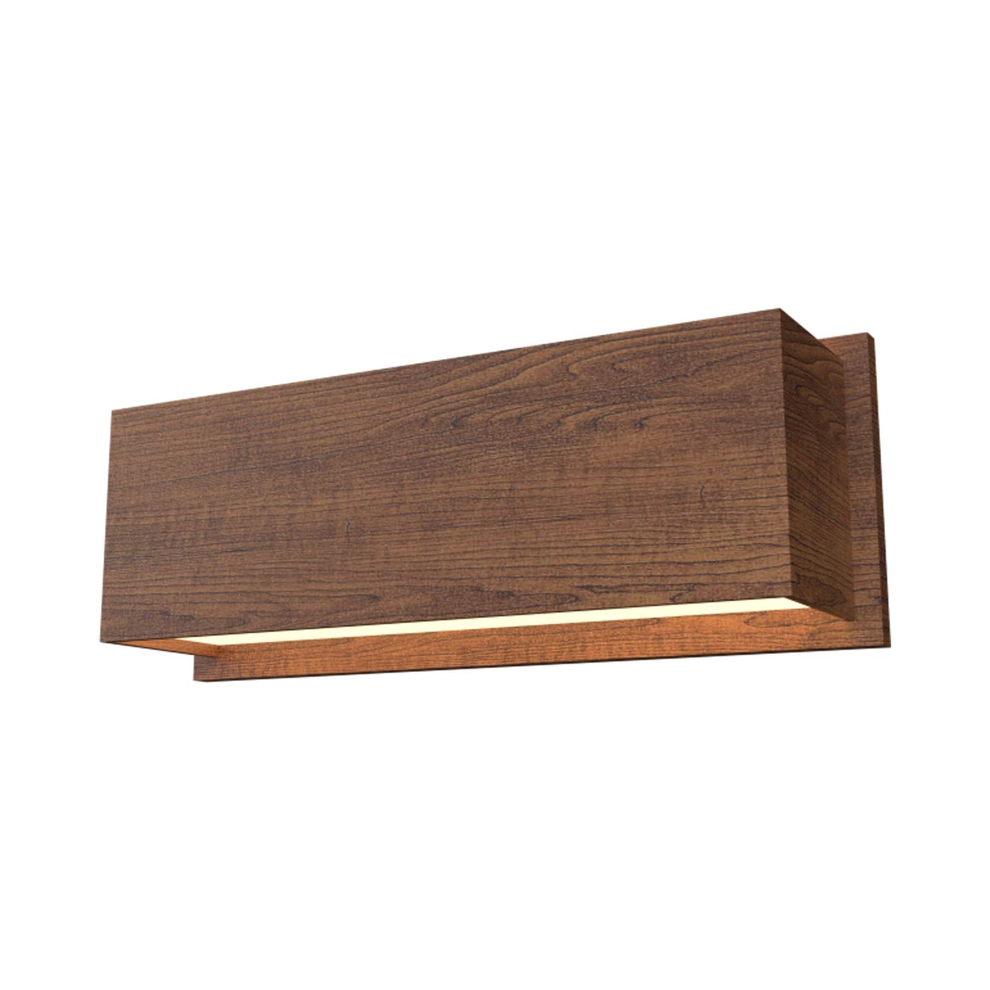 Clean 404 Wall Light in Imbuia.