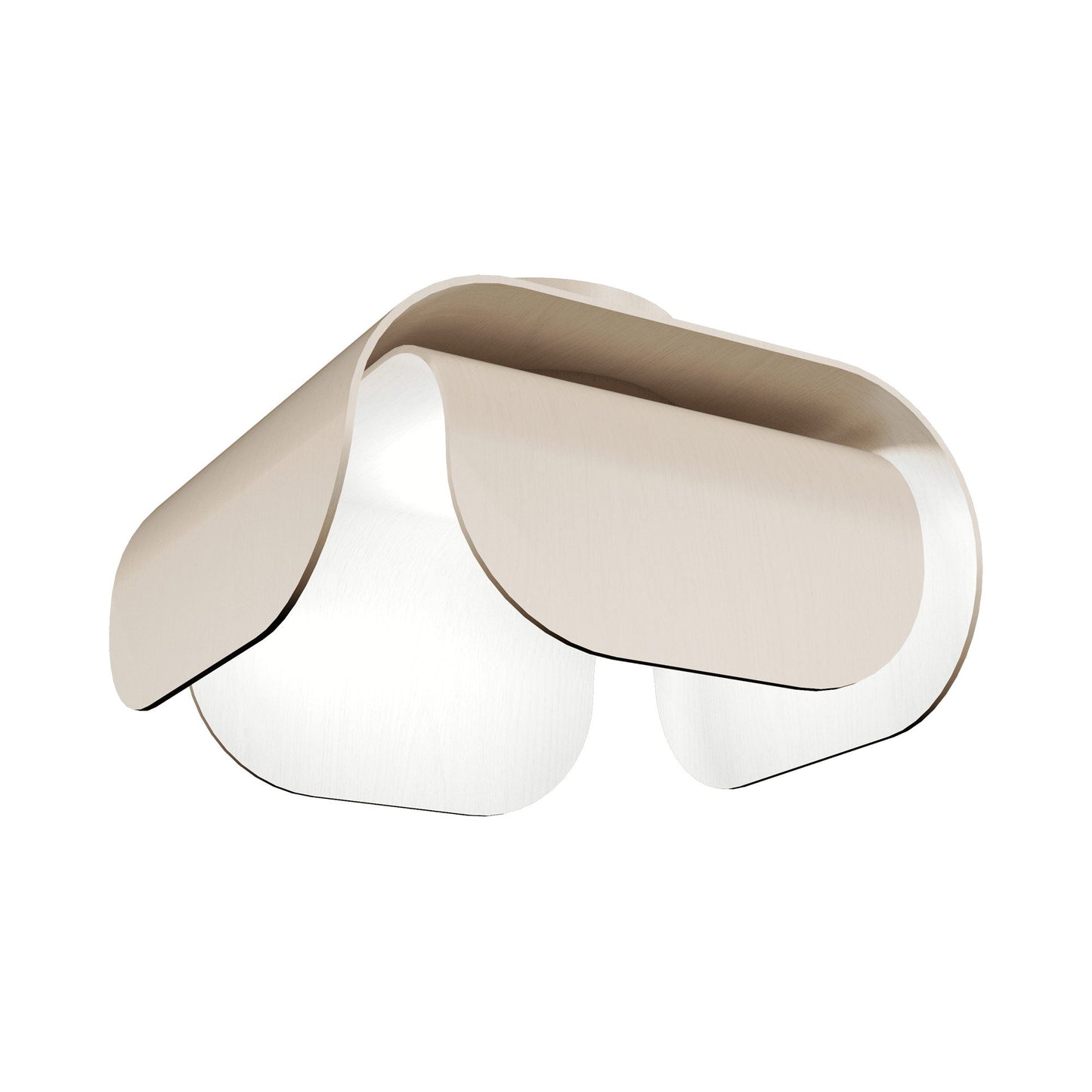 Clean Flush Mount Ceiling Light in Organic Cappuccino.