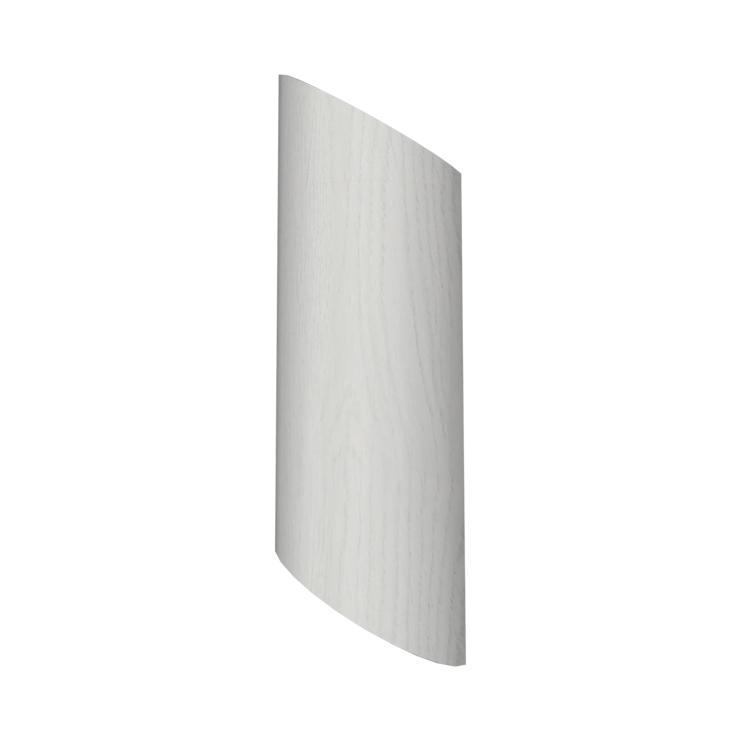 Clean Half Moon Wall Light in Organic White.
