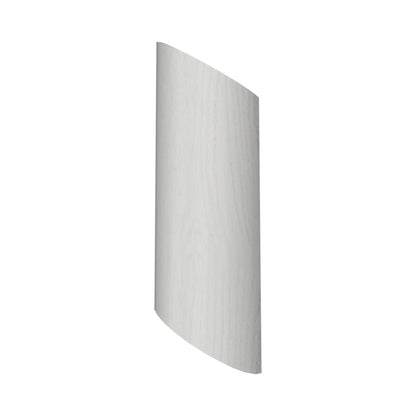 Clean Half Moon Wall Light in Organic White.