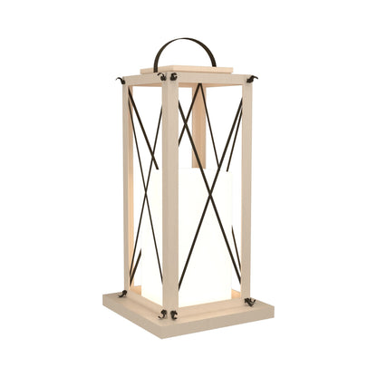 Clean Lantern Floor Lamp in Organic Cappuccino (25.59-Inch).