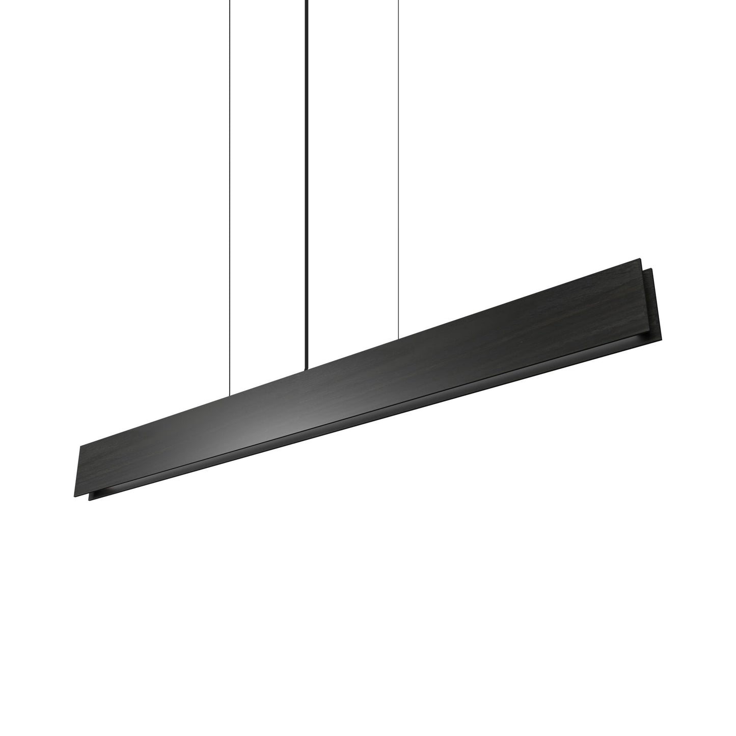 Clean LED Linear Pendant Light in Charcoal (27.56-Inch).