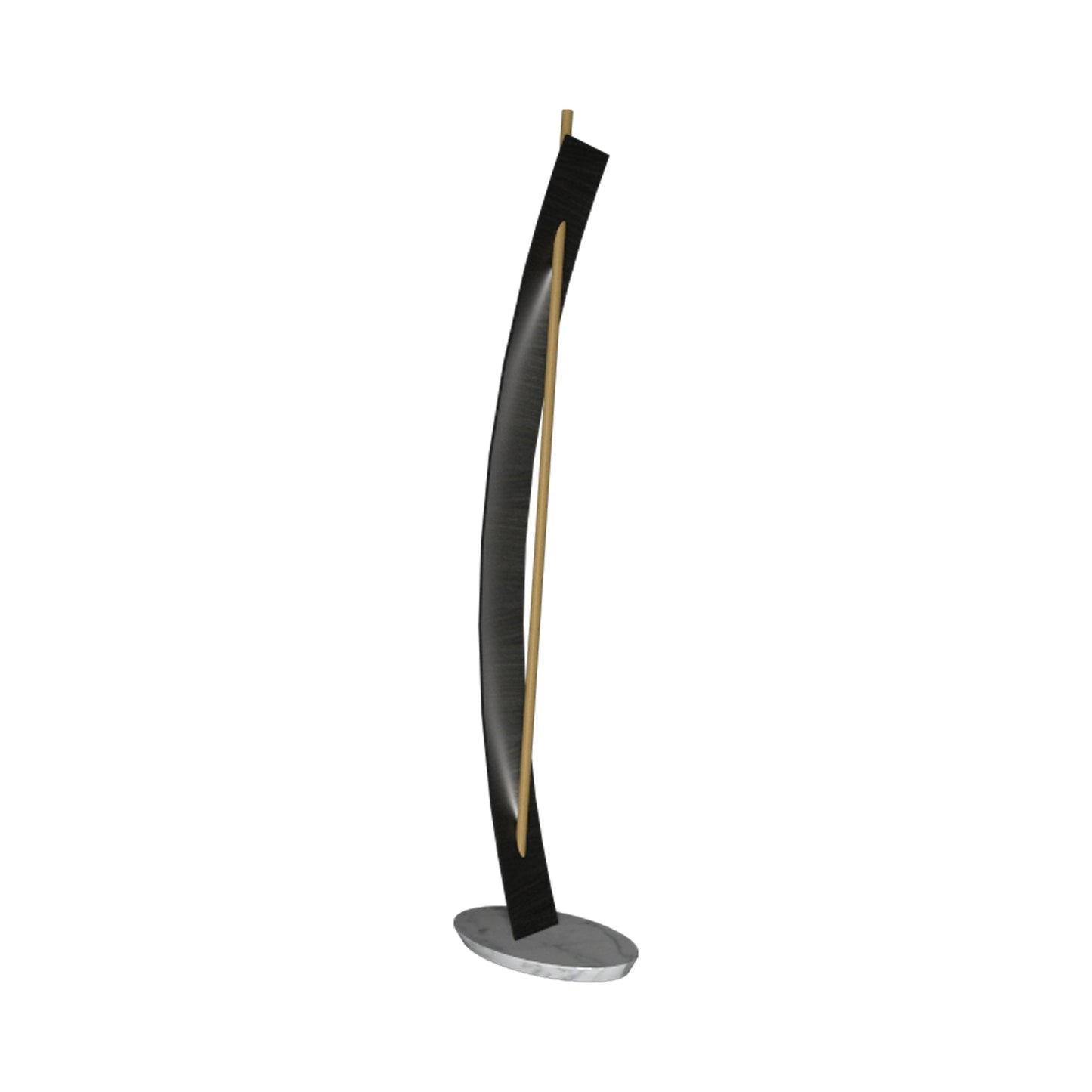 Clean Raft LED Floor Lamp in Charcoal.