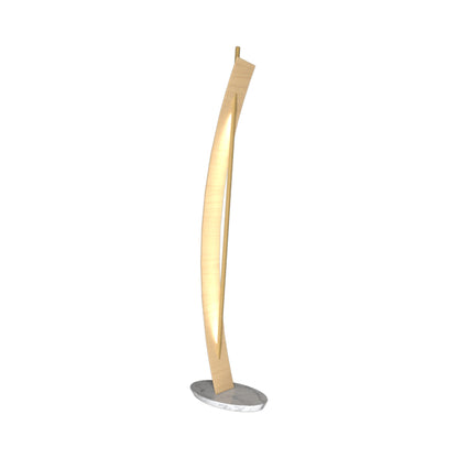 Clean Raft LED Floor Lamp in Maple.