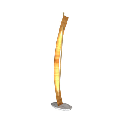 Clean Raft LED Floor Lamp in Teak.