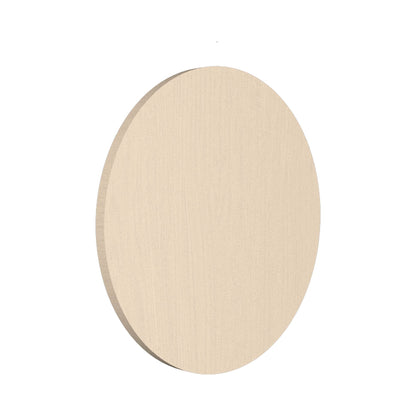 Clean Round LED Wall Light in Organic Cappuccino (9.84-Inch).