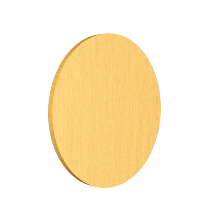 Clean Round LED Wall Light in Organic Gold (9.84-Inch).
