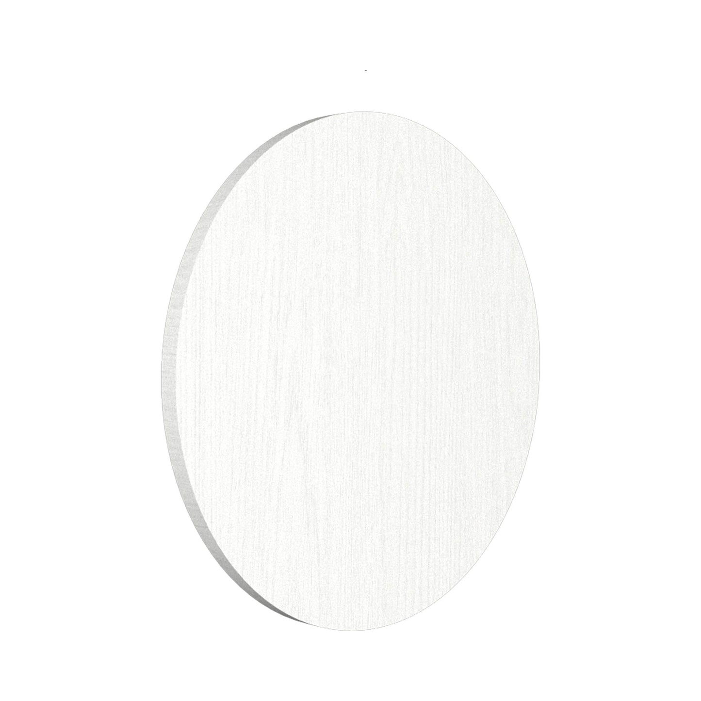 Clean Round LED Wall Light in Organic White (9.84-Inch).