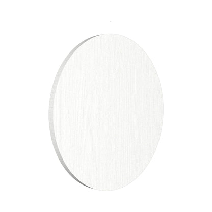 Clean Round LED Wall Light in Organic White (9.84-Inch).