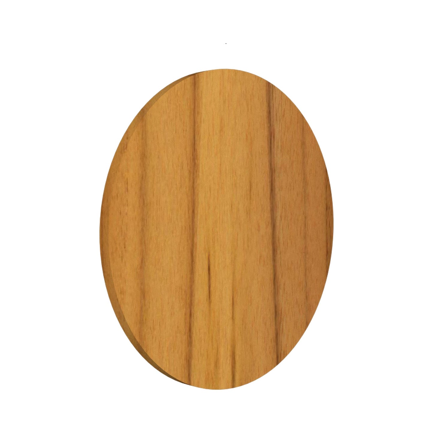 Clean Round LED Wall Light in Teak (9.84-Inch).