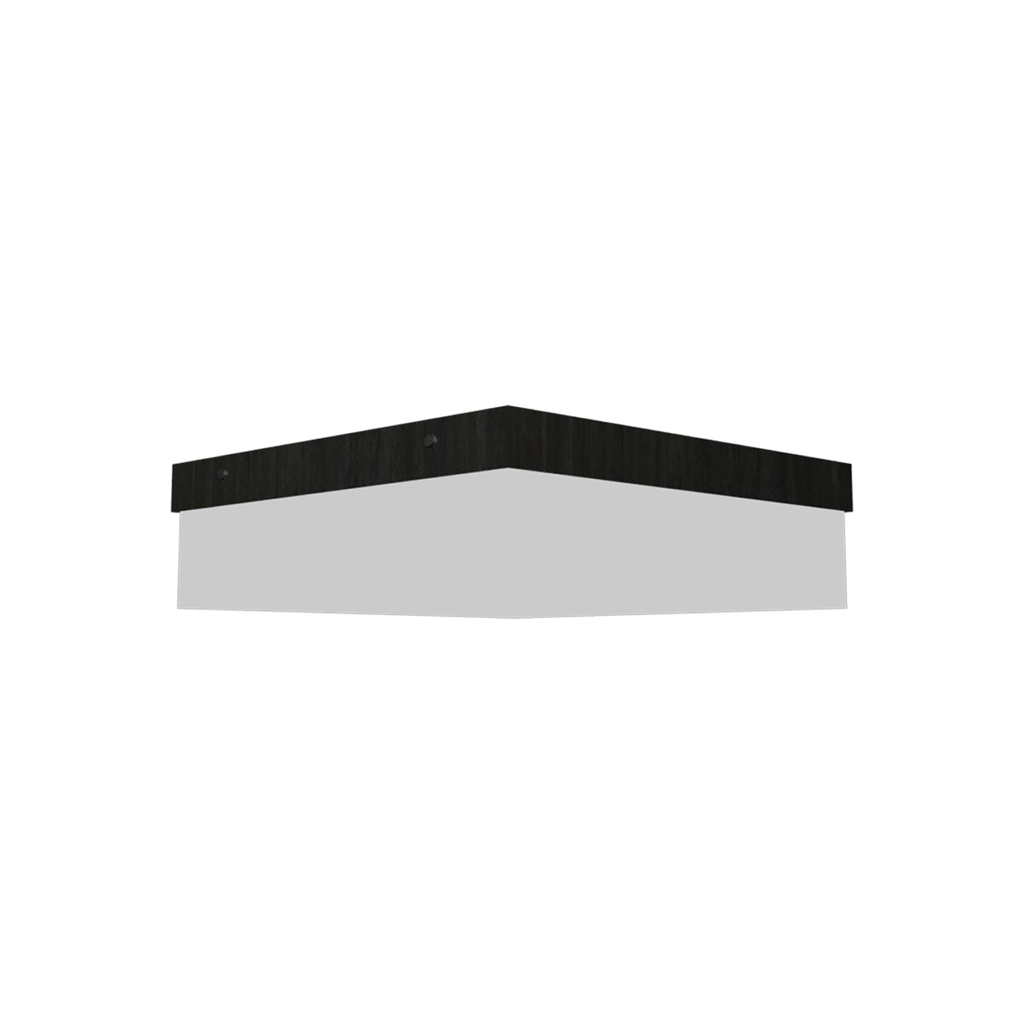 Clean Slim LED Flush Mount Ceiling Light in Charcoal (Small).