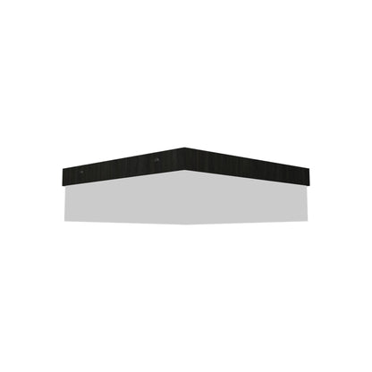 Clean Slim LED Flush Mount Ceiling Light in Charcoal (Small).
