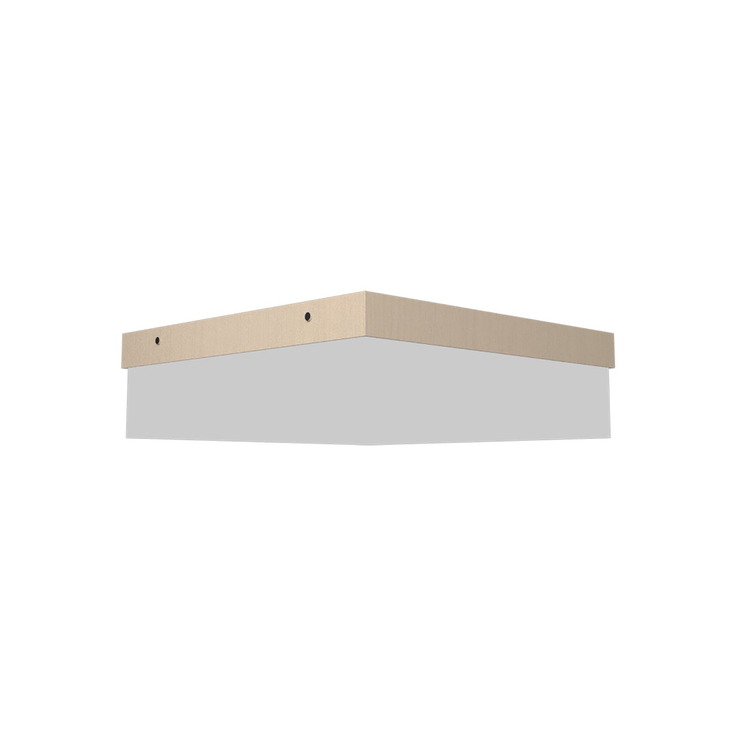 Clean Slim LED Flush Mount Ceiling Light in Organic Cappuccino (Small).