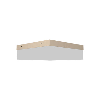 Clean Slim LED Flush Mount Ceiling Light in Organic Cappuccino (Small).
