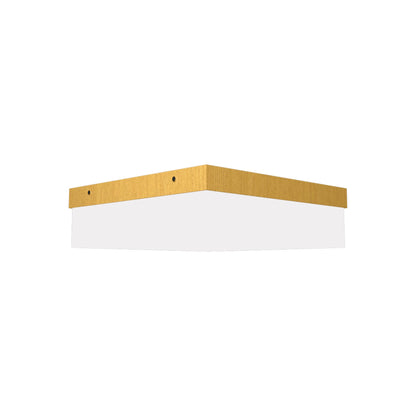 Clean Slim LED Flush Mount Ceiling Light in Organic Gold (Small).