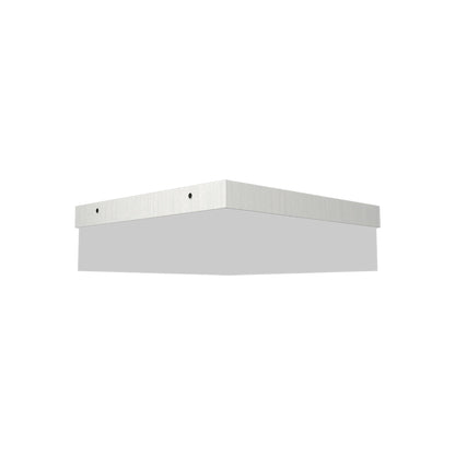 Clean Slim LED Flush Mount Ceiling Light in Organic White (Small).