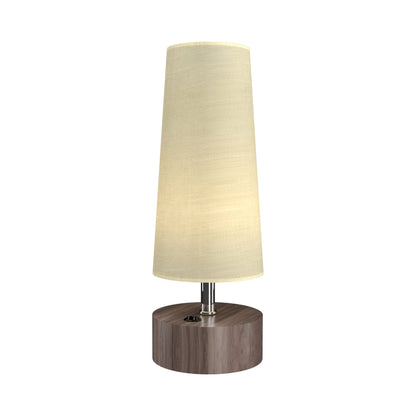 Clean Table Lamp in American Walnut.